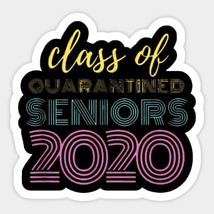 Class of 2020 Quarantined Seniors Flu Virus Quarantine Sticker